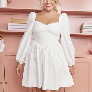 Beautiful White Bow Back Dress🤍🎀